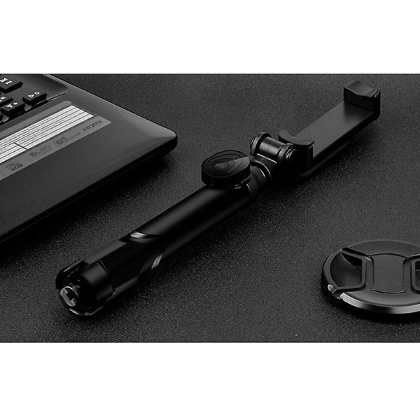 Selfie Stick Stativ Bluetooth Bærbar Holder Aluminiumslegering Teleskopisk For Mobiltelefon White