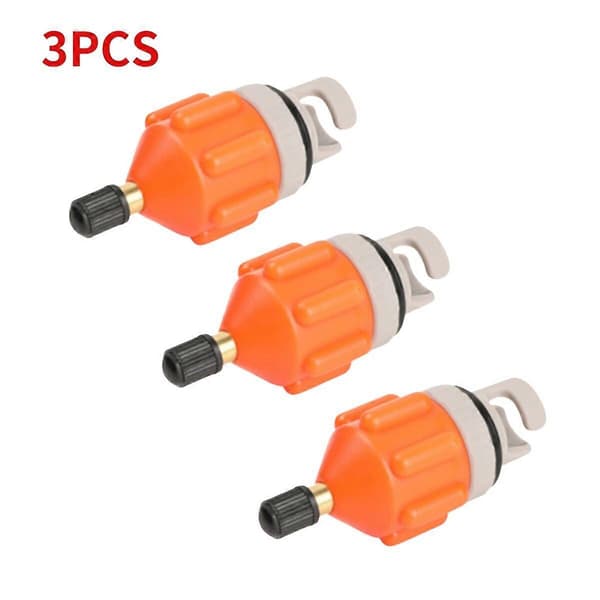 1-10 stk. luftventiladapter holdbar robåd kajak oppustelig pumpeadapter til SUP-board kajakdele tilbehør 3Pcs Orange
