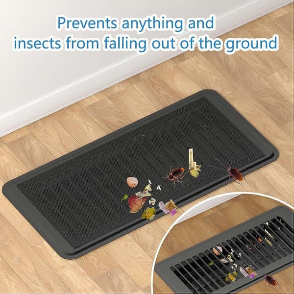 Golvventilationsgaller lätt att installera anti-skräpfallande ventilationsskydd WT03 4pcs 12*24cm