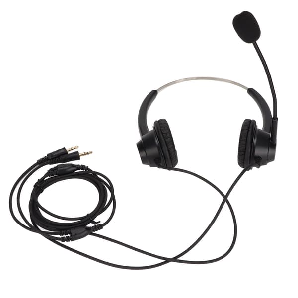 H360DPC Call Center Headset - Øretelefoner til computer med mikrofon til hjemmekontor, kundeservice