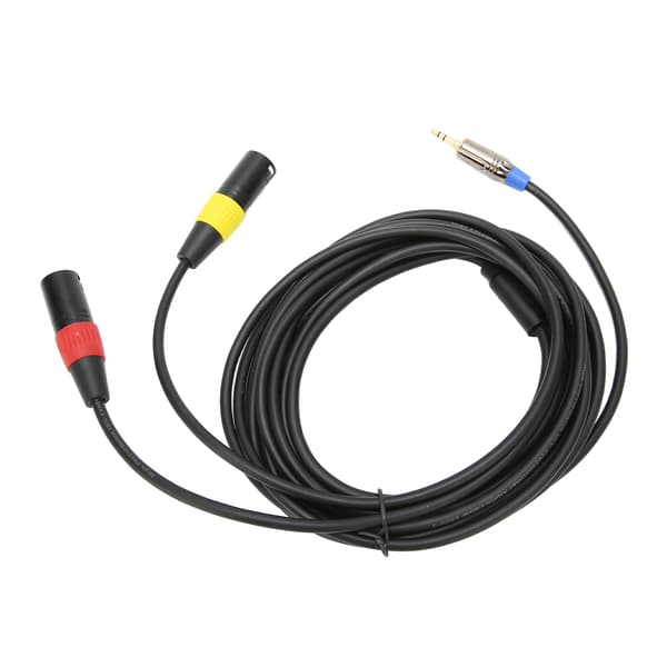 1/8 tommer til XLR Kabel Professionel 3,5 mm til Dobbelt Han XLR Adapter til iPhone PC Laptop 3m/9,8ft