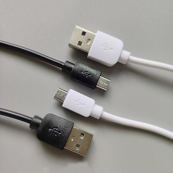 Ny 1M Micro USB Snabbladdningshastighet PVC Material Data Sync Laddningskabel för Samsung Galaxy S2 S3 S4 White