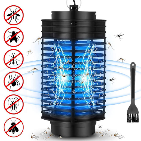 Lamp Bug Zapper Sähköinen hyönteisten tappaja Myrkyttömät tuholaistorjuntakärpäset