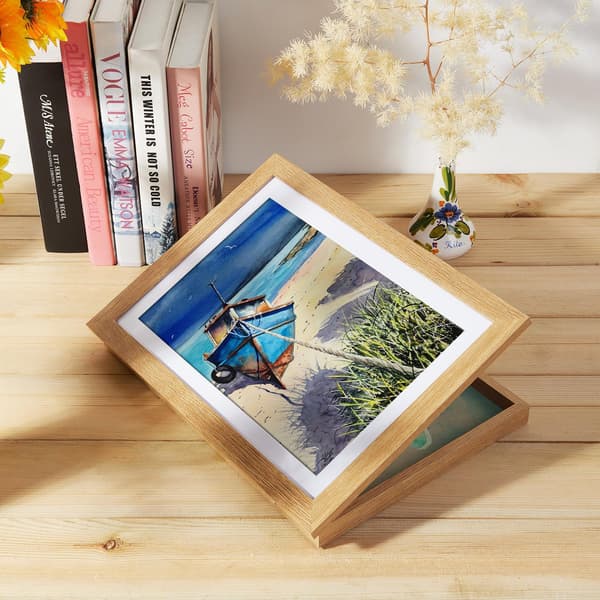 [BQ]4-pack Träfärg A4 Barnramar - Eco MDF, Collageram för Barns Konstverk[CP]