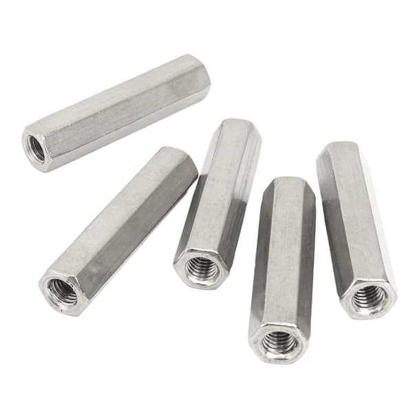 5 st M8 Hex Kopplingsmutter Rostfritt Stål Industriell Maskinsats