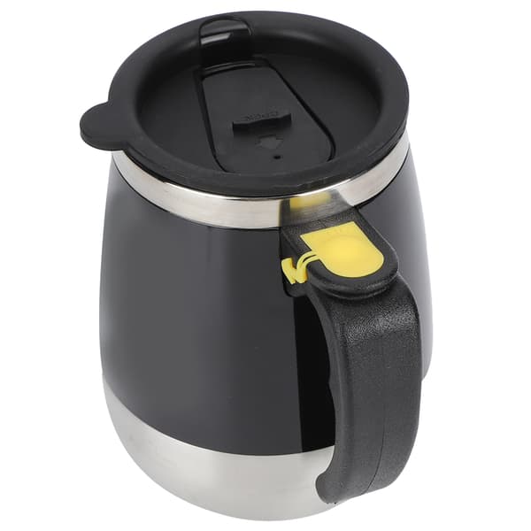 USB-lading Rustfritt Stål Selvrørende Magnetisk Blandekopp 400ml Svart