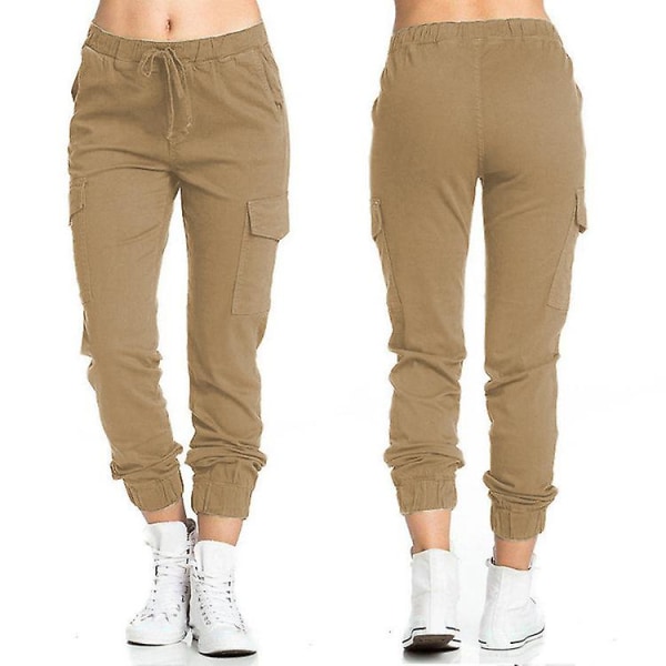 Casual elastiske bukser for kvinner Gurkemeie XXXXL
