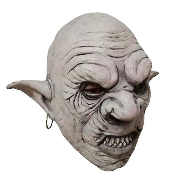 Ny Latex Halloween Huvudbonad Skräck Mutant Goblin Mask Prom
