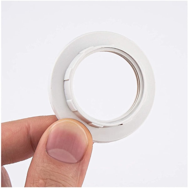 Plastskruvlampor Lamphållare Twist Lock Socket Ersättningsring, lampskärm
