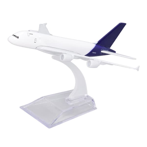 Legeringsflymodel Høj Simulation Fly Dekorationssamling Model med Baseholder