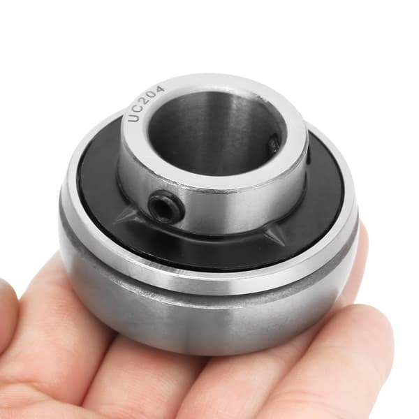 1 st Förkromad Insats Monterad Kullager Stål UC204 20mm