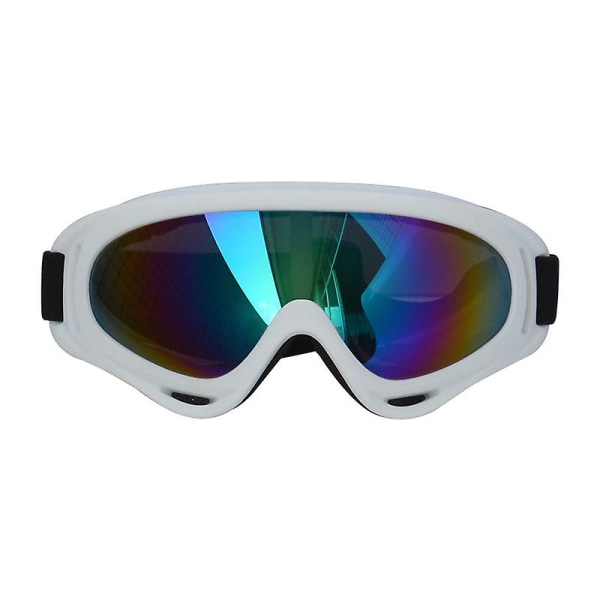 X400 Goggles Cross-country Motorcykel Goggles Rød ramme farve film Hvid ramme farve film White frame color film