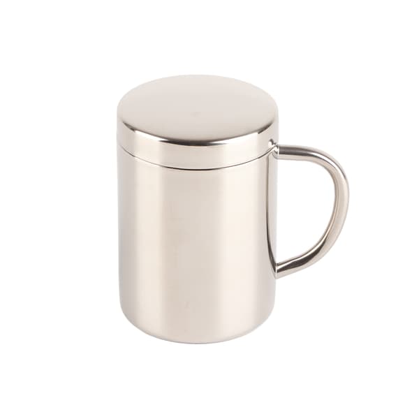 Rustfri Stål Kaffekrus Minimalistisk Stor Kapacitet 400ml Låg Hjemmebrug