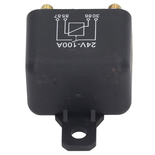 Starter Solenoid 100A 4-pinners messing spole høyeffekt PC-hus gressklipperrelé bil DC24V