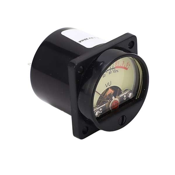 Høj Præcision VU Meter Gul Pointer Skive Hvid LED Baggrundsbelyst Forstærker Panel Header