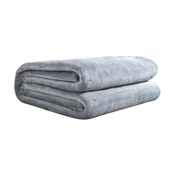 Täckefilt Mikrofiberflanell Mjuka filtar för bäddsoffa till soffa Ultravarma för alla årstider Gratis frakt Xinda Gray 100*180CM
