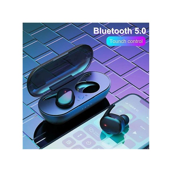 Fingerprint Touch Bluetooth 5.0-hodetelefoner Trådløse 4d stereohodetelefoner