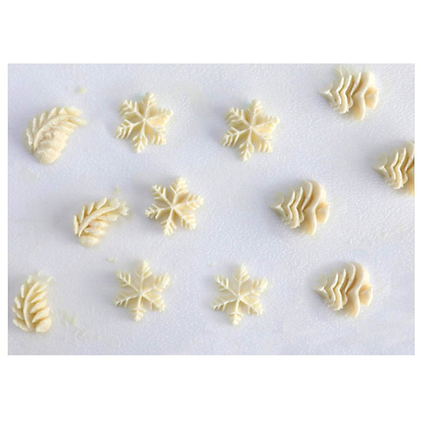Glasurdyser Konverter Kakedekorasjoner Julemønster for cupcake cookies Bakverk dekorasjonspakke med 27