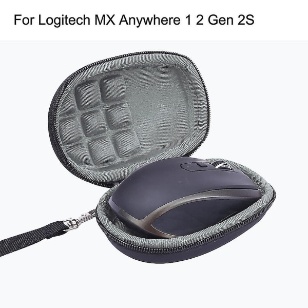 Hårdt rejsetaske til Logitech Mx Anywhere 1 2 Gen 2s trådløs mobil mus Black