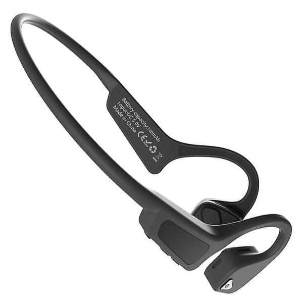 Bone Conduction Bluetooth Headset-grå Svart