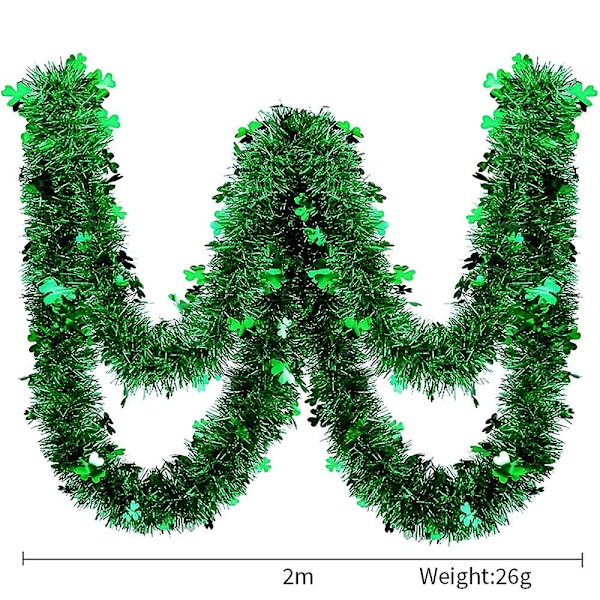 Clover Pendant St. Patrick's Day Green Color Strip Holiday Party Home Tunnelma järjestely Color bar