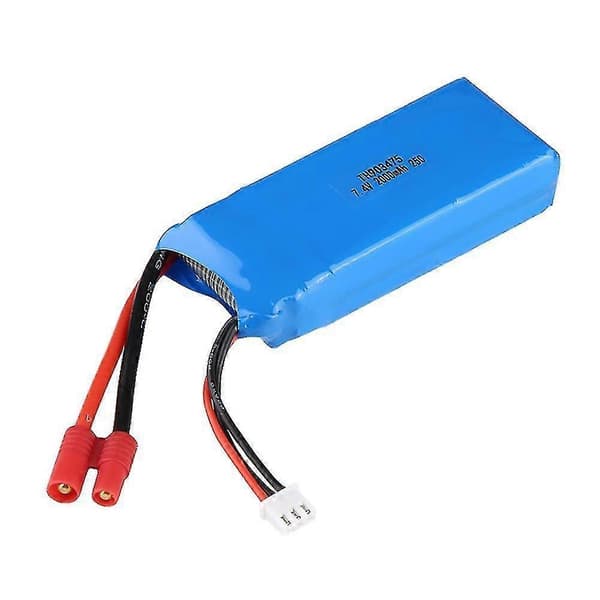 2S 7.4V 2000mAh 25C LiPo-batteri med bananplugg for RC-drone
