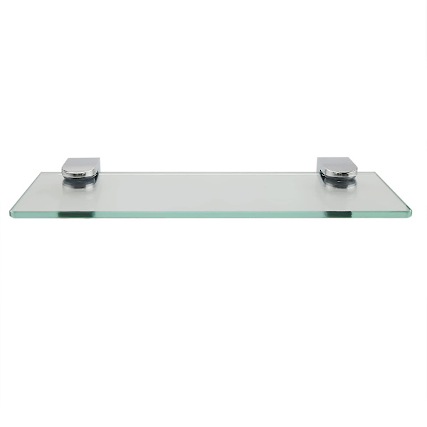 4 stk Glasklemme Glashyldebeslag til 5-10 mm tykt glas, justerbar glasclips D form flad bagside til glas