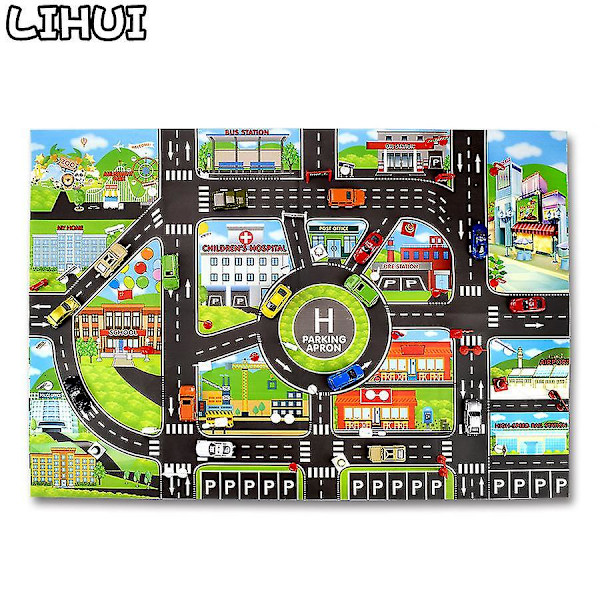 Hhcx-kids Lelut Kaupungin parkkipaikat Roadmap Tee itse liikennemerkit Diecast Alloy Lelu Malli Auto Kiipeilymatot Lelut lapsille Lahjapeli 28 PCS Signs NO.3