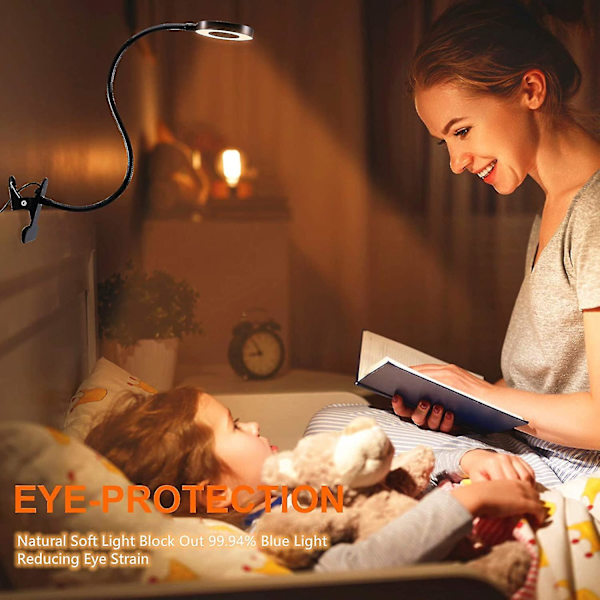 Kiinnitä valot lukuvalot, 48 LED- USB pöytä