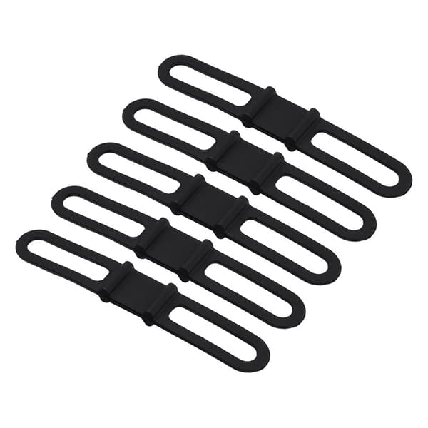 5 stk. Multifunktionel Cykel Silikon Fastgørelsesrem Bandage Lommelygte Montering Holder