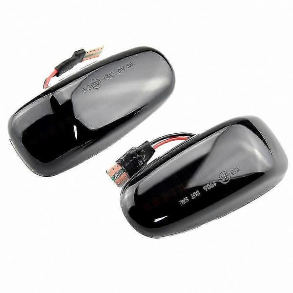 Svart LED dynamisk sidomarkeringsljus för W210 W202 W208 R170 W638 blinkersbyte