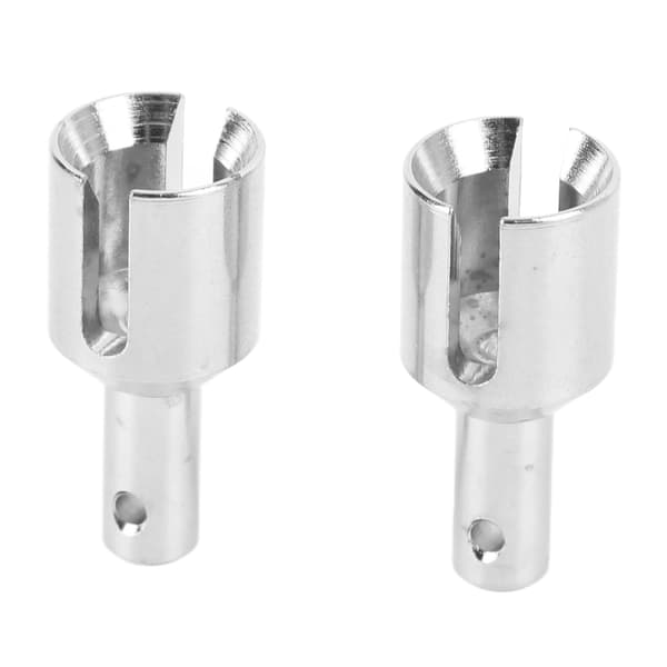1 par differensial utgangskopp Universal stål standard størrelse Diff Outdrive kopp for 1 8 4WD SLEDG sølv