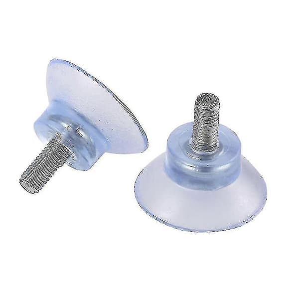 4 kpl/setti läpinäkyviä PVC-imukuppeja 34 mm kierteitetyillä ruuveilla