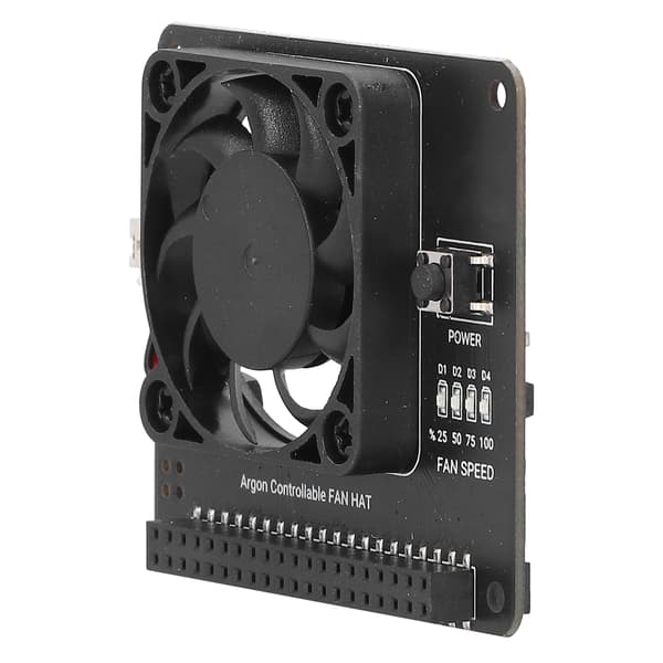 Køleblæsermodul med strømafbryder Justerbar hastighed til Raspberry Pi 4B 3B+/3B