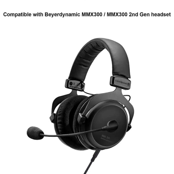 OFC-erstatningskabel for Beyerdynamic MMX300 MMX 300 2. generasjons gaming-headset med mikrofon, mute og volumkontroll