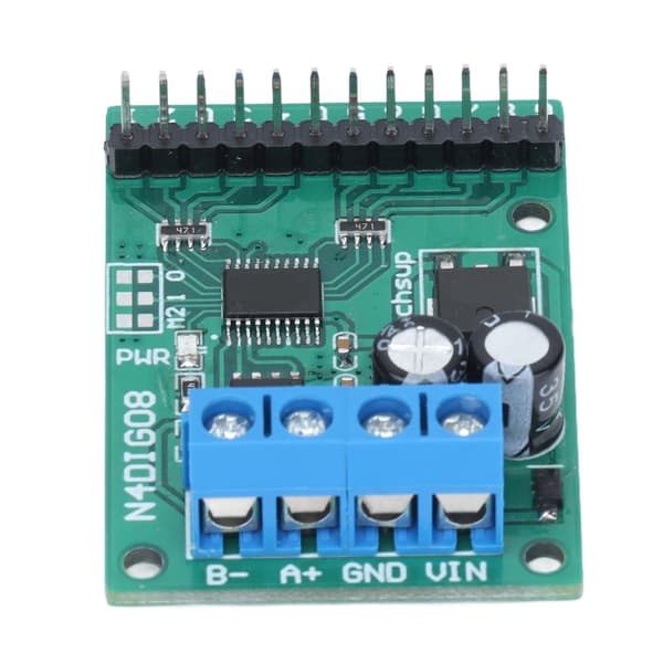 Input Output Control Module 8 Kanal 9600BPS RS485 TTL Controller Board N4DIG08 Med Pin