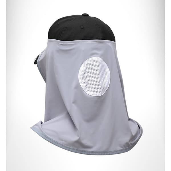 Polyester Kylande Huvudskydd Andningsbart Sol UV-Skydd Nackskydd Utomhussporter Ljusgrå
