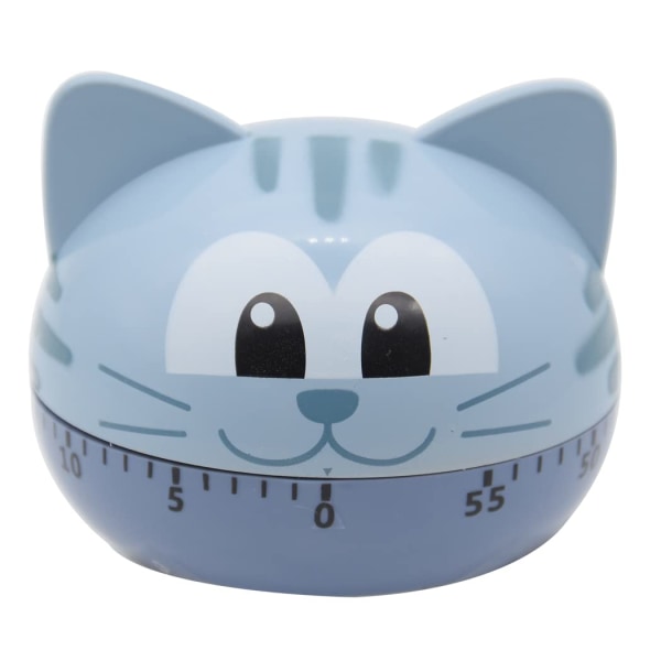 ny stil Kitchen Food Cooking Mechanical Timer, Learning Time Manager, Manual Timer, Cartoon Animal Shape（Cat）
