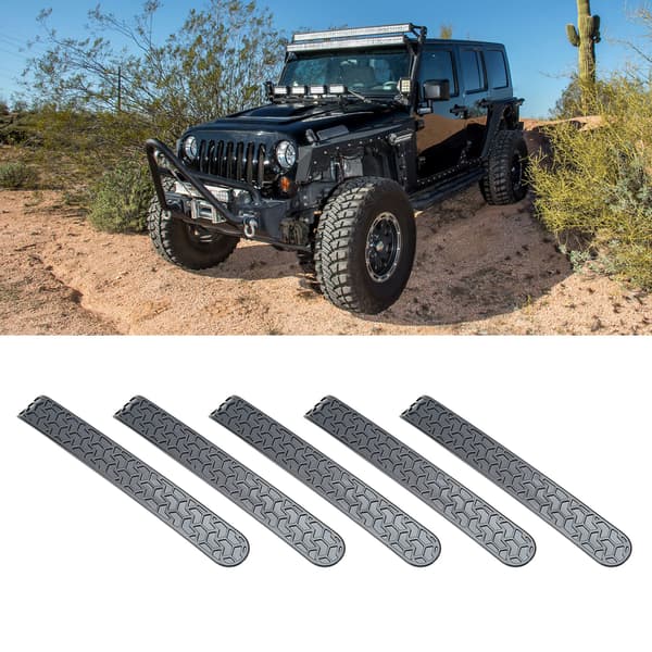 Sort dørgreb til Jeep Wrangler JK 2007-2017 (5 stk)