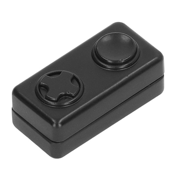 Magnetisk Skyder Sensorisk Legetøj Terning 2 Knapper Stressaflastning Fingerspids Push Skyder Sort