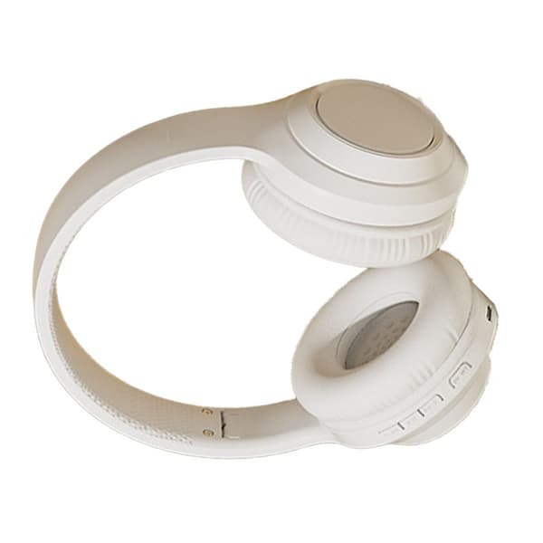 Bluetooth Trådløst Gaming Headset Multifunktion HiFi Stereo Støjreducerende Stærk Bas Bluetooth Hovedtelefoner Perlehvid