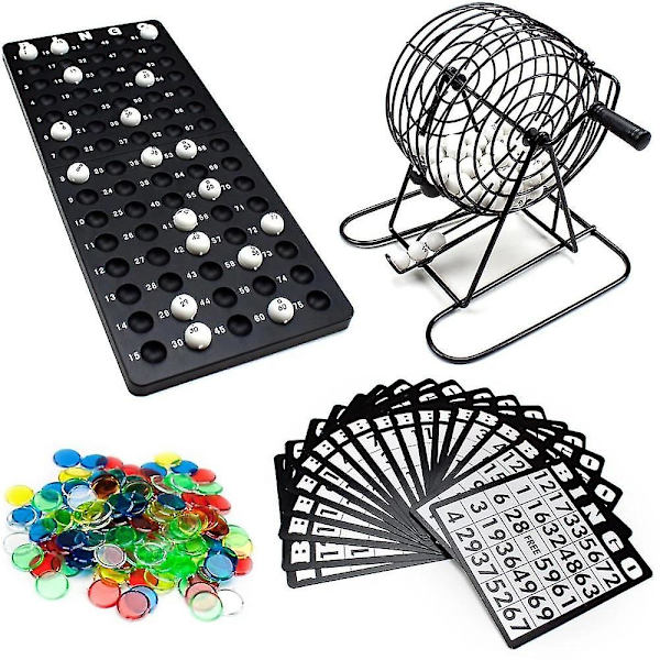 Bingo Lottery Machine Draw Set Juhliin Koti Pub Lucky Balls Perhetarvikkeet Ulkoleirintävälineet