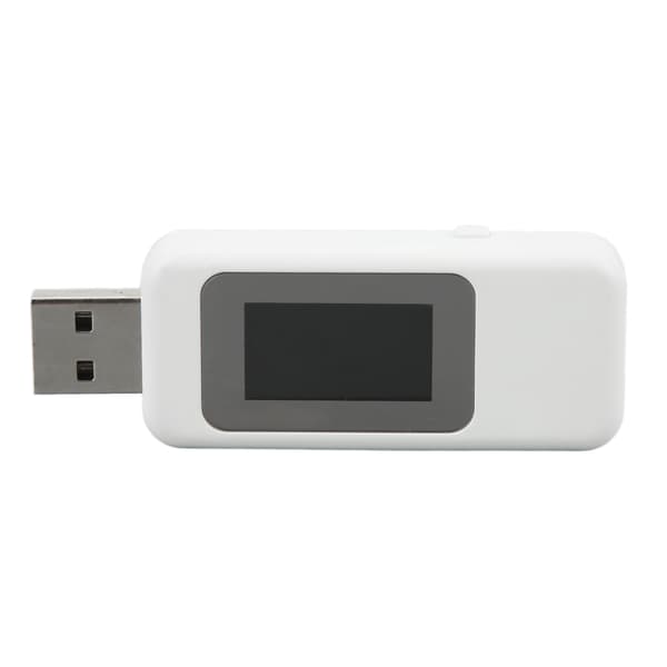 USB Strømdeteksjon Direkte Avlesning Enkel Visning Strøm Av Lagringsfunksjon Strømanalysator Hvit