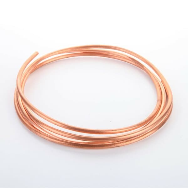 【BQ】2M Kobbertråd Blødt Kobberrør til Kølesystem Rør OD 3mm x-FF-
