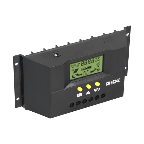 CM3024Z PWM Solar Charge Controller LCD Display Solpanel Intelligent Regulator 12V 24V30A