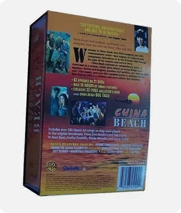 【BQ】China Beach: The Complete Series (DVD, 2014, 21-disc boksæt) engelsk version