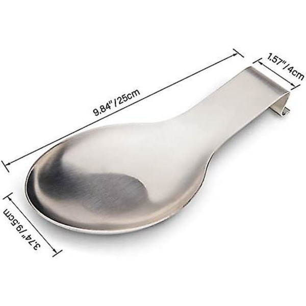 Spoon Holder Rest Polished Stainless Steel Spoon Rest