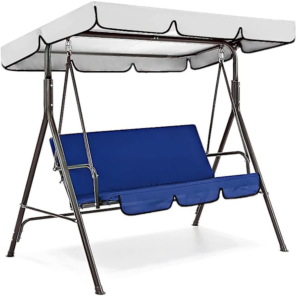 Patio Swing Chair Seat Cover Patio Dustproof Replacement Cover blue