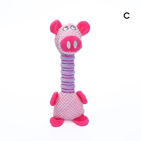 Pipande djur Husdjursleksak Hundtryck Sjung Pipertuggleksak Mjuk bettsäker stoppning Plysch Interactives Toy Ny C