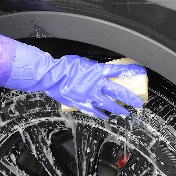Astianpesuhanskat Kotisiivous Fleece Keittiö Astianpesu Pitkät Käsineet Vedenpitävät Talonpuhdistus Autonpesuhanskat